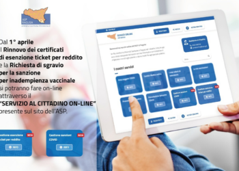 Asp: Dal 1° aprile il Rinnovo dei certificati di esenzione ticket per reddito e la richiesta di sgravio per la sanzione per inadempienza vaccinale