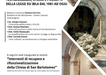 “Testimonianze, storie e progetti della legge su Ibla, dal 1981 ad oggi”. Il 3 giugno un incontro