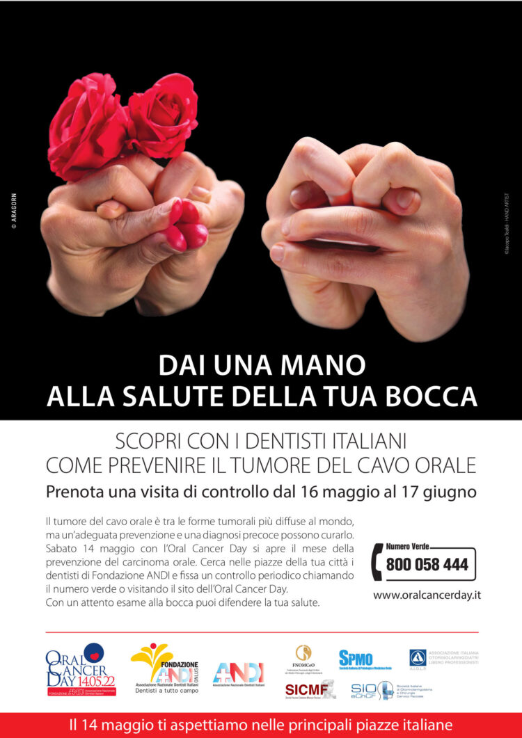 Modica: Oral Cancer Day, la Fondazione ANDI Onlus in piazza contro il tumore del cavo orale