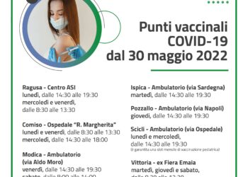 Vaccini: nuovi orari negli hub vaccinali della provincia di Ragusa