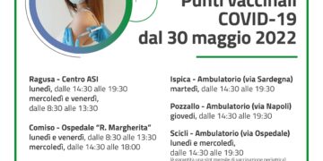 Vaccini: nuovi orari negli hub vaccinali della provincia di Ragusa
