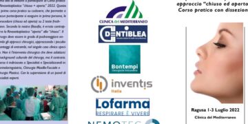 Corso Internazionale di Rinoplastica, con addestramento su cadaveri, presso la Clinica del Mediterraneo di Ragusa (Direttore Scientifico: Prof. Corrado Toro)