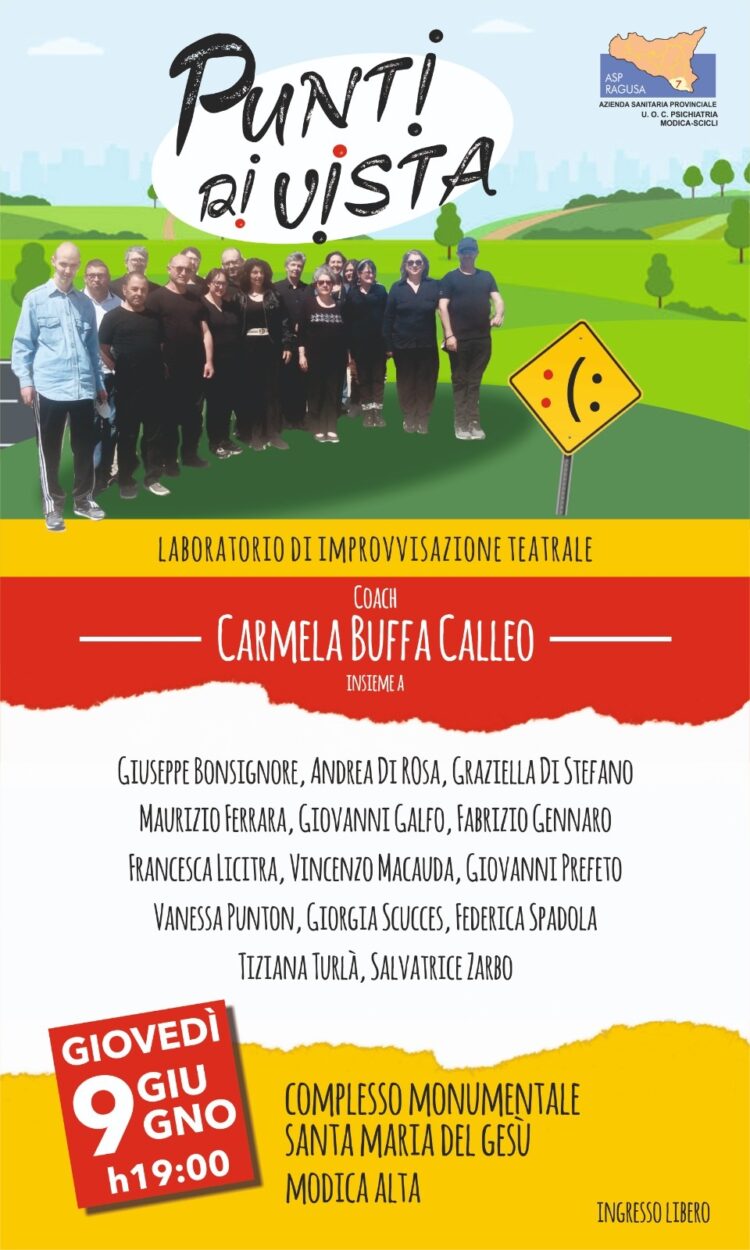 “Punti di vista”: Il nuovo spettacolo teatrale dell’UOC di Psichiatria di Modica