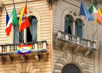 Bandiera ARCIGAY rimossa dal Municipio di Scicli, Dipasquale: “Evidente attacco omofobo contro comunità LGBTQ+”