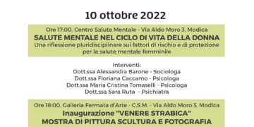 Giornata mondiale della salute mentale. Mostra “Venere strabica” dal 10 al 12 ottobre 2022