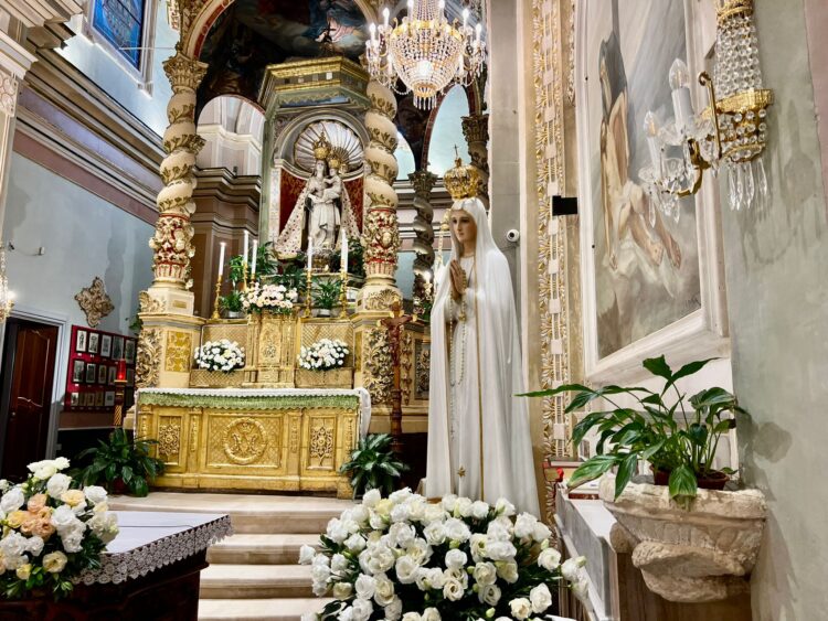 La Madonna Pellegrina ieri al Santuario di Gulfi