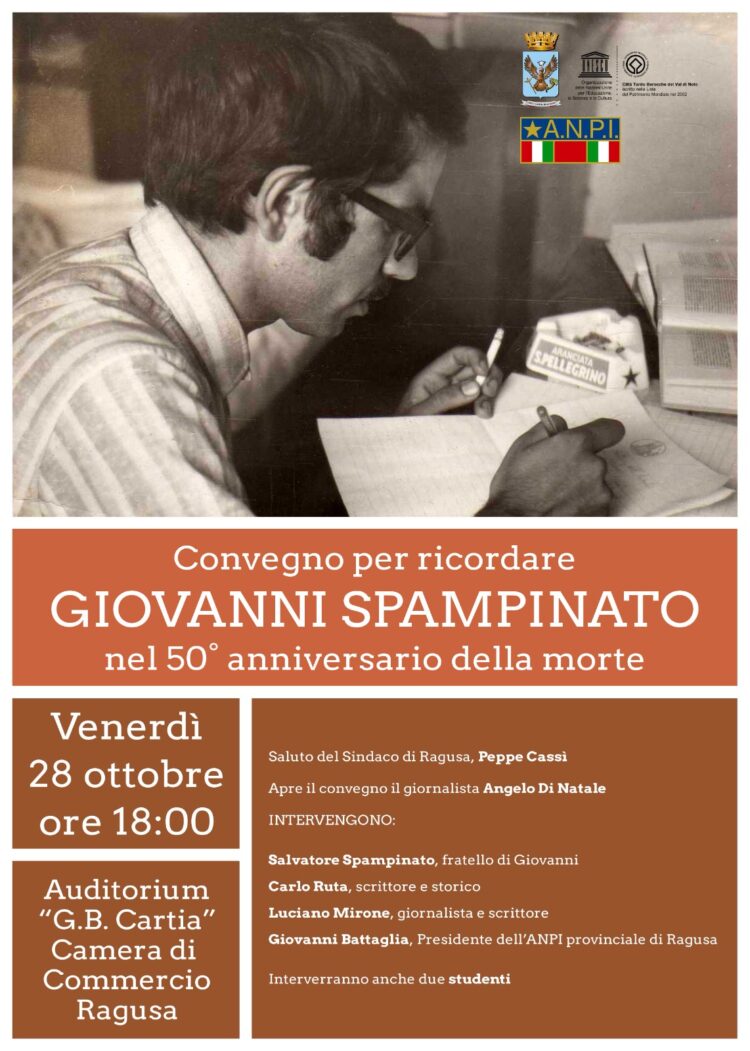 “Per una limpida operazione verità”. 50° anniversario dell’uccisione del giornalista Giovanni Spampinato. Un convegno a Ragusa