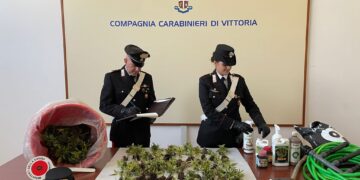 Acate: scoperta una piantagione di 243 piante di marijuana, Carabinieri arrestano giovane coppia di tedeschi