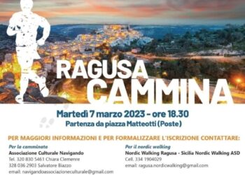 Domani, 7 marzo, Ragusa…cammina!