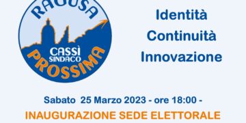 Ragusa Prossima inaugura il comitato elettorale in Piazza Poste
