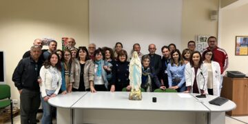 Momento di preghiera mariana ieri al dipartimento di prevenzione del’Asp di Ragusa