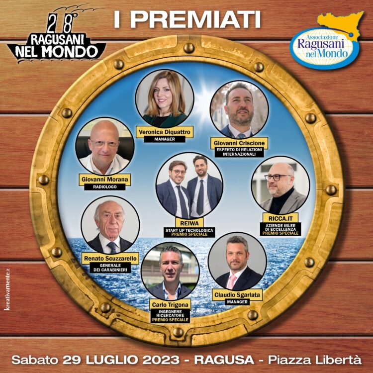 Torna il Premio Ragusani nel Mondo: sul palco ci saranno tante storie di successo. Il 29 luglio in piazza Libertà a Ragusa