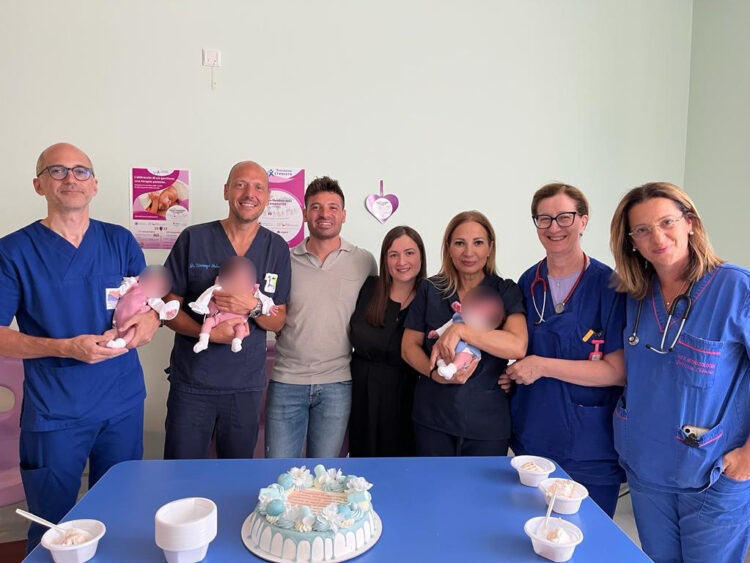 Il miracolo della vita. Dimessi dal P.O. “Giovanni Paolo II” di Ragusa i tre gemellini nati prematuri: stanno bene