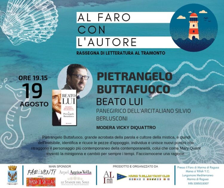 Pietrangelo Buttafuoco ospite della rassegna letteraria “Al Faro con l’Autore”