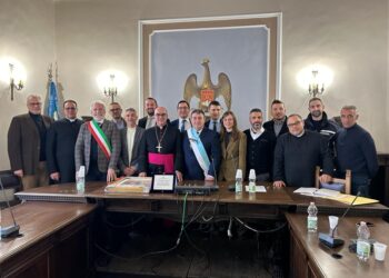 Il vescovo ha incontrato le autorità civili e militari di Chiaramonte Gulfi