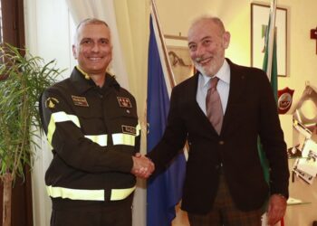 Incontro del Comandante provinciale dei Vigili del Fuoco con il Sig. Prefetto, Giuseppe Ranieri