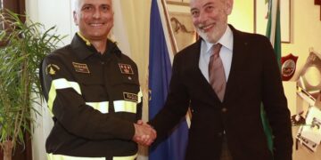 Incontro del Comandante provinciale dei Vigili del Fuoco con il Sig. Prefetto, Giuseppe Ranieri