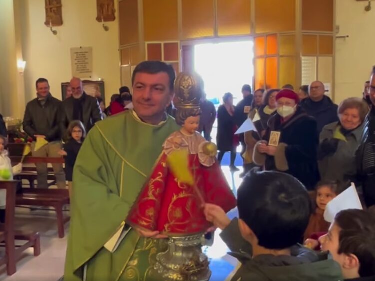 Al Santuario della Madonna del Carmine di Ragusa l’annuale festa in onore del Gesù Bambino di Praga