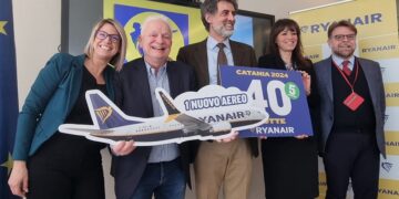 Ryanair annuncia operativo record per l’estate ‘24 su Catania