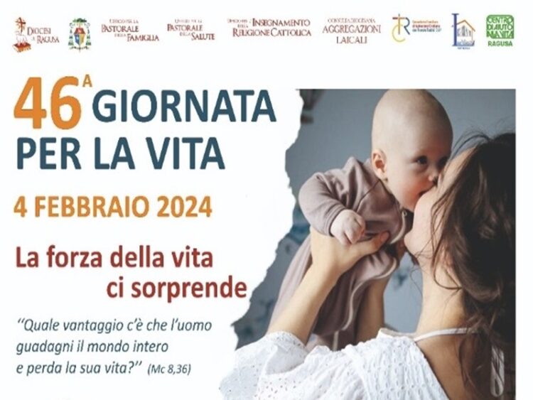 46esima Giornata per la Vita, domenica 4 febbraio S.E. il Vescovo benedirà i neonati e le mamme negli ospedali di Ragusa e Vittoria