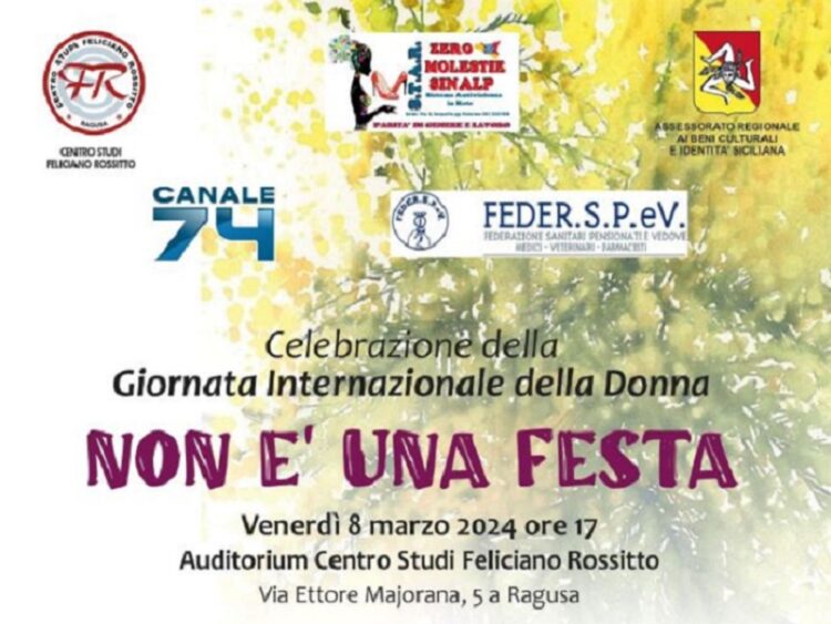 “Non è una festa”, celebrazione della Giornata Internazionale della Donna al Centro Feliciano Rossitto
