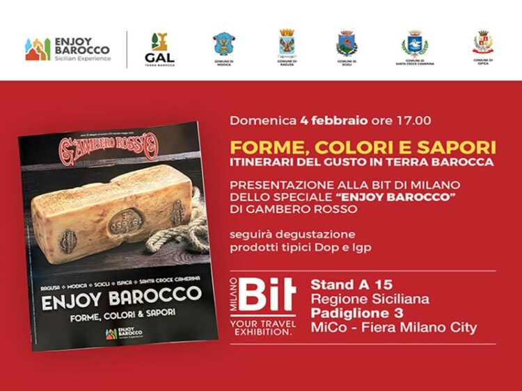 Alla BIT di Milano si racconta il fascino di “Enjoy Barocco” con l’allegato del Gambero Rosso