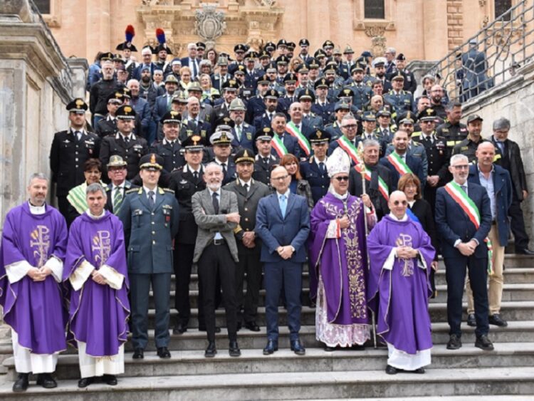 Ragusa, celebrato il Precetto Pasquale Interforze presso la Cattedrale di San Giovanni Battista