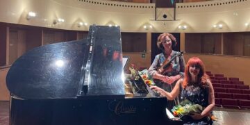 Nevila Kalaja Herczegh al violino e Merita Rexha Tërshana al pianoforte per Melodica