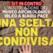 Sit in in piazza Libertà contro l’intitolazione del Museo Archeologico di Ragusa a Biagio Pace