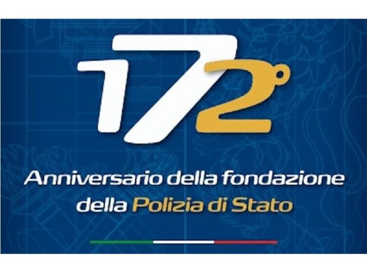 Celebrazione del 172° anniversario della fondazione della Polizia di Stato
