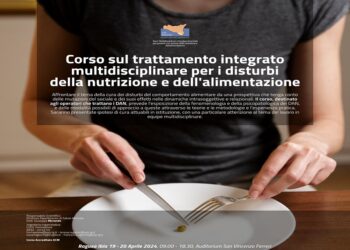 A Ragusa Ibla, il 19 e 20 aprile, un corso sui disturbi alimentari. Presente anche il dottor Leonardo Mendolicchio