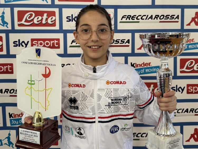 Conad Scherma Modica: Sofia Spadaro campionessa regionale bambine fioretto
