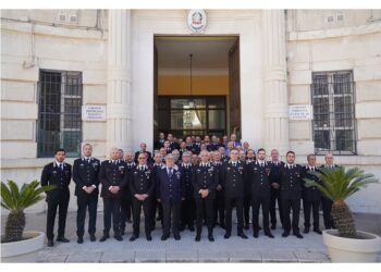 Visita del Generale di Divisione Giuseppe SPINA, Comandante della Legione Carabinieri “Sicilia”, al Comando Provinciale di Ragusa