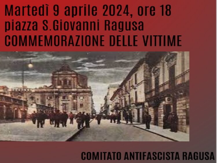 Commemorazione delle vittime del 9 aprile 1921 a 103 anni dalla strage fascista