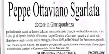 Scicli, lunedì mattina i funerali di Peppe Ottaviano