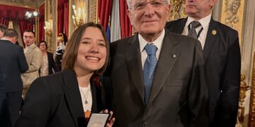 La giovane vittoriese Sofia Gentile è Alfiere del lavoro, il riconoscimento consegnato questa mattina dal presidente Mattarella