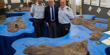 Modica, il generale Frigerio in visita al museo del cioccolato