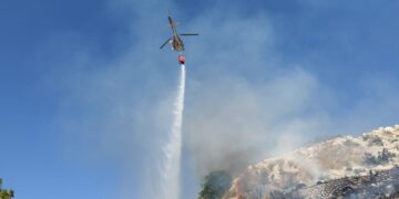 Area forestale in fiamme a Chiaramonte