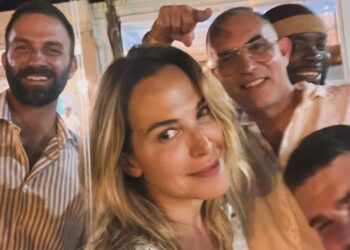 Barbara D’Urso a cena a Pozzallo