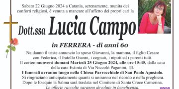 Ragusa piange la scomparsa di Lucia Campo