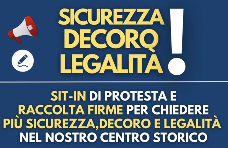 Mancata sicurezza in centro storico a Ragusa, FdI promuove un sit-in e una raccolta firme