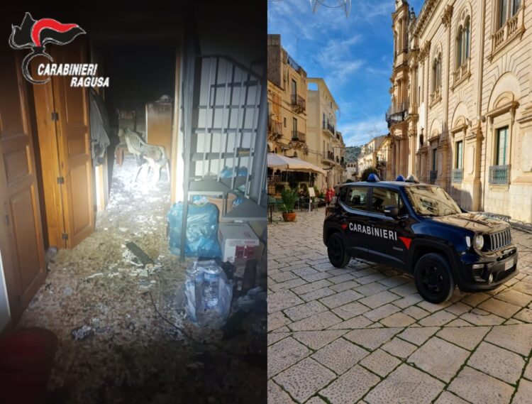 Scicli, anziano tratto in salvo dalla propria abitazione dopo un incendio scoppiato nell’immobile