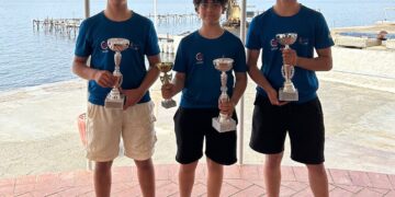 Vela, il podio Ilca 4 di Marsala completamente targato Circolo velico Kaucana