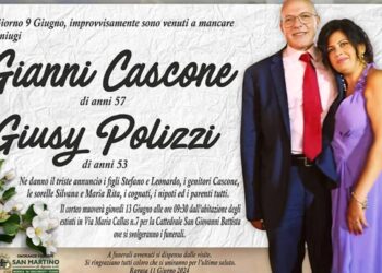 Ragusa, giovedì alle 10 in Cattedrale i funerali di Gianni e Giusy