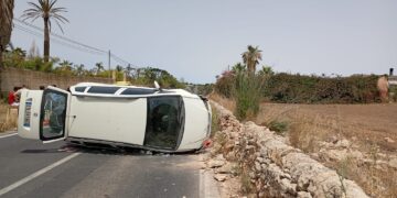 Altro grave incidente in provincia, tre auto coinvolte in uno scontro sulla Marina di Ragusa-Santa Croce