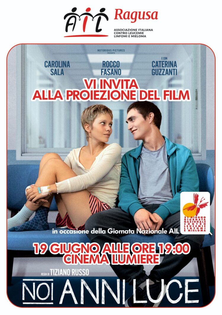 Ail Ragusa celebra al cinema la 19esima giornata nazionale per la lotta contro leucemie, linfomi e mieloma