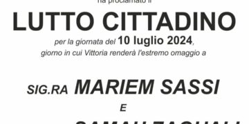 Strage di Vittoria, il Comune ha proclamato per oggi il lutto cittadino