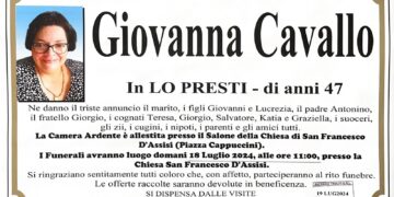Ragusa piange la scomparsa della 47enne Giovanna Cavallo