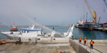 Porto di Pozzallo, esplosione sulla banchina commerciale: ma era un’esercitazione