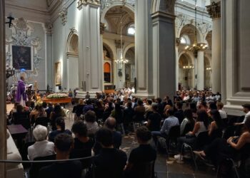 Cattedrale gremita oggi pomeriggio a Ragusa per l’ultimo saluto a Marco Guastella